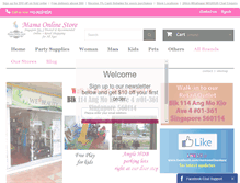 Tablet Screenshot of mamaonlinestore.com